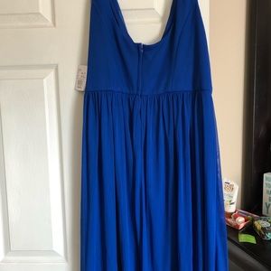 Davids bridal horizon blue dress short